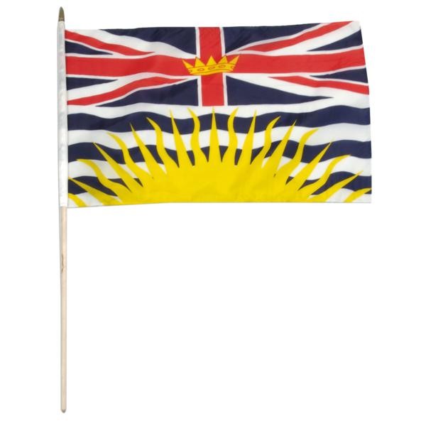Country Mini-Stick Flag British Columbia