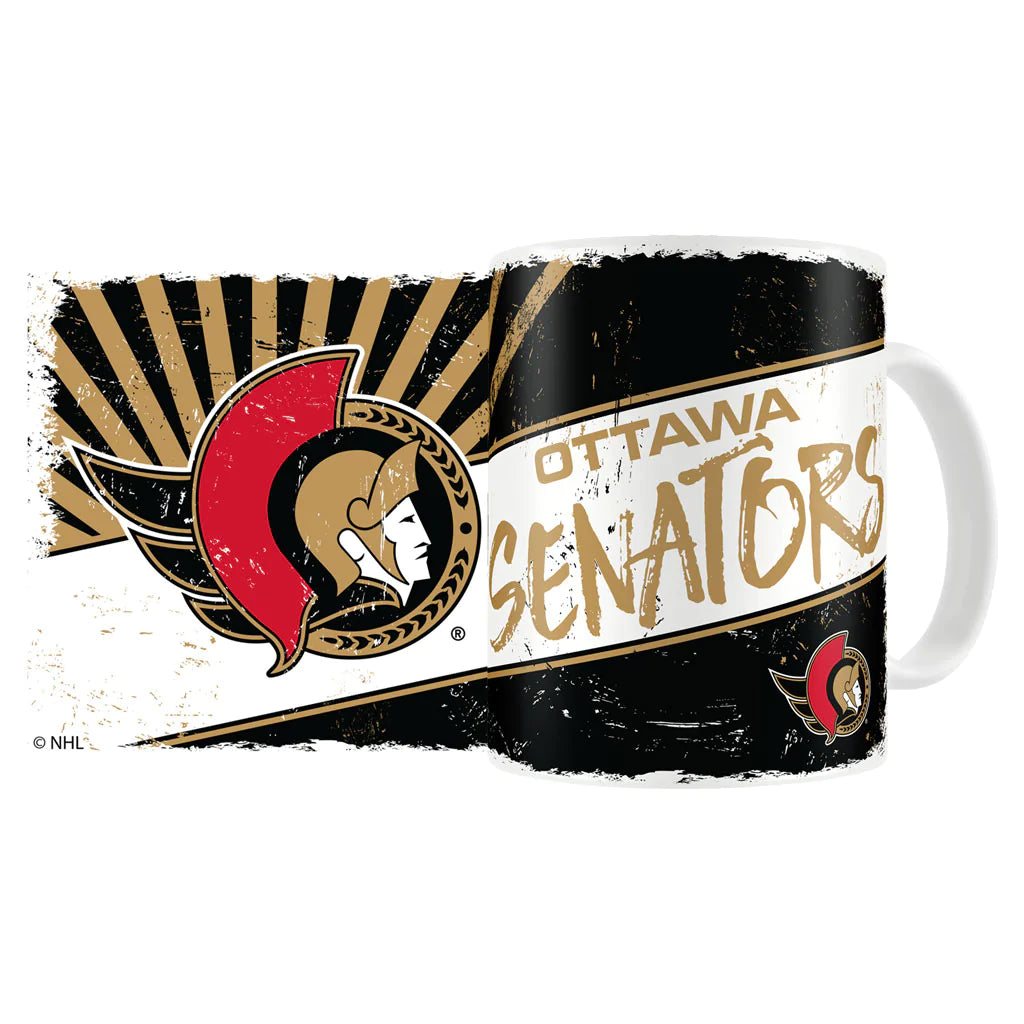 NHL Coffee Mug 15oz Sublimated Senators