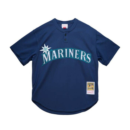 MLB Vintage Player Practice Jersey 2002 Ichiro Suzuki Mariners (Navy Blue)
