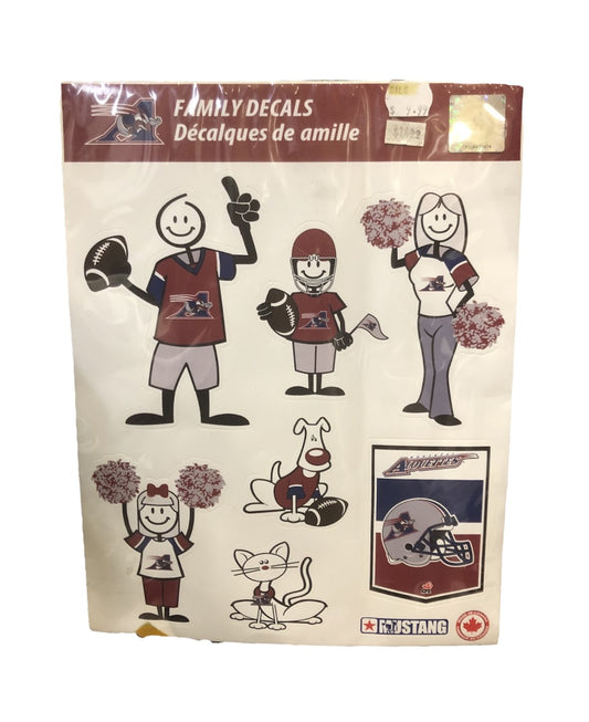 CFL Family Decals Alouettes (2000-2018 Logo)