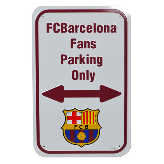 La Liga Parking Sign Fans Only FC Barcelona