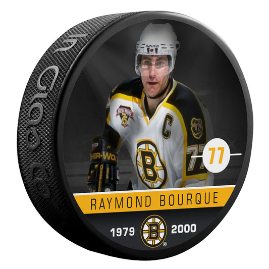 NHL Alumni Player Puck Ray Bourque Bruins