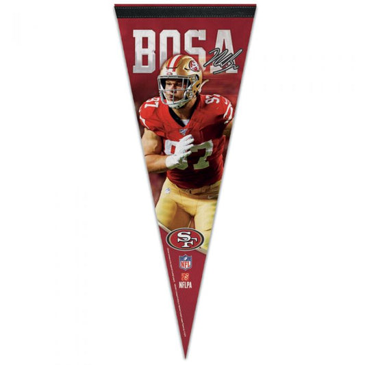 NFL Player Felt Pennant Nick Bosa 49ers