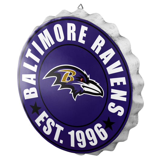 NFL Wall Logo Bottle Cap Ravens