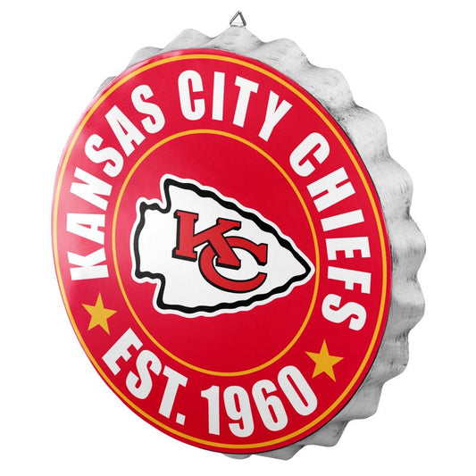 NFL Wall Logo Bottle Cap Chiefs