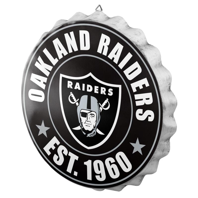 NFL Wall Logo Bottle Cap Raiders