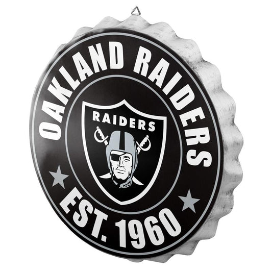 NFL Wall Logo Bottle Cap Raiders