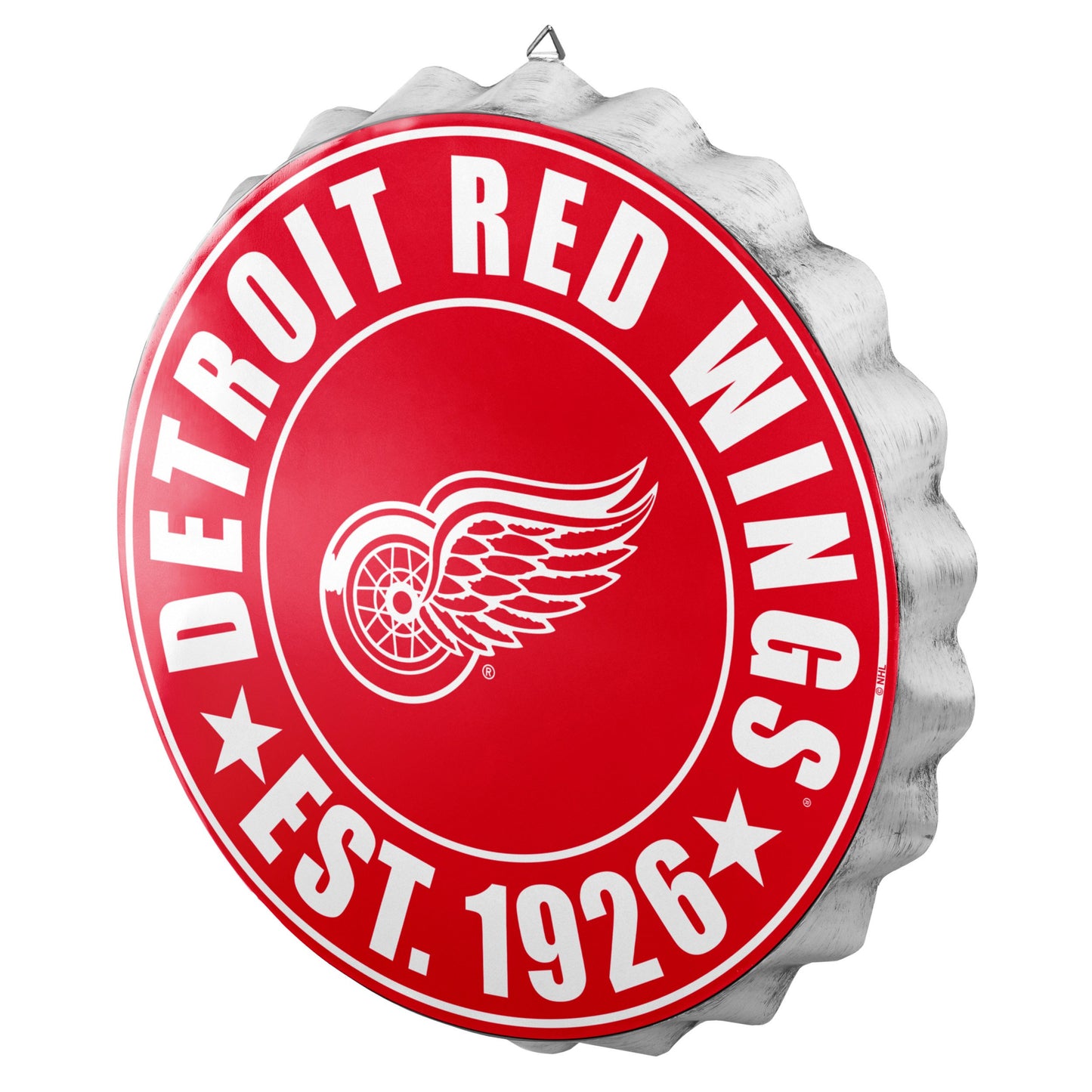 NHL Wall Logo Bottle Cap Red Wings