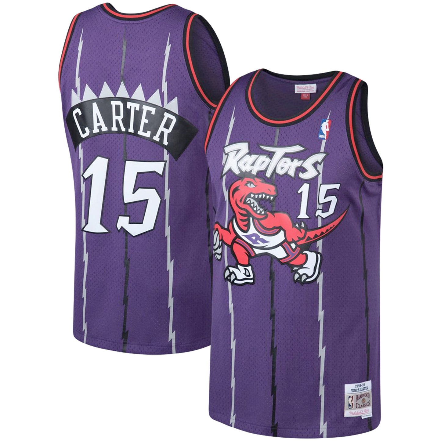 NBA Hardwood Classics Player 1998-99 Swingman Jersey Vince Carter Raptors (Purple)