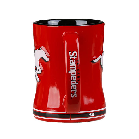 CFL Coffee Mug Sculpted Relief Stampeders