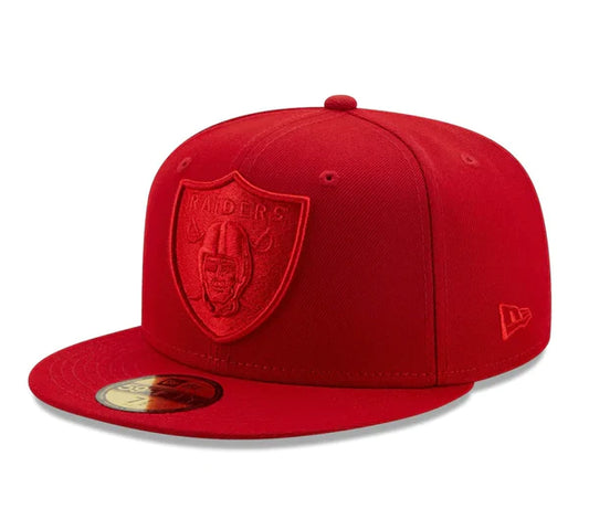 NFL Hat 5950 Color Pack Tonal Red Raiders