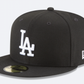 MLB Hat 5950 Basic Black And White Dodgers