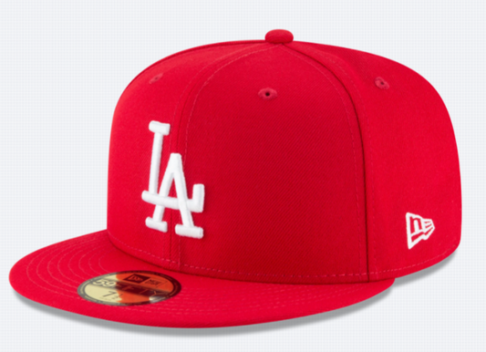 MLB Hat 5950 Basic Scarlet Red Dodgers