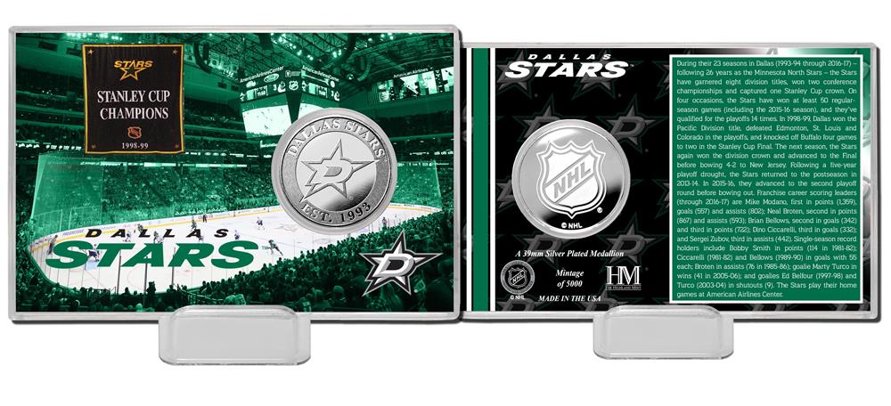 NHL Silver Coin Card "History" Stars
