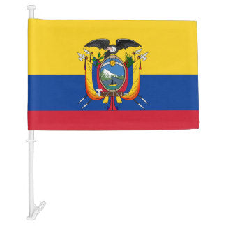 Country Car Flag Ecuador