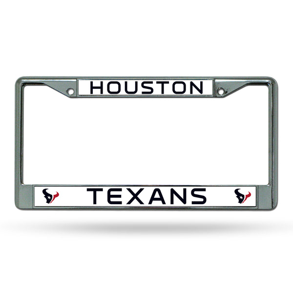 NFL License Plate Frame Metal Texans