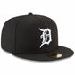 MLB Hat 5950 Basic Black & White Tigers