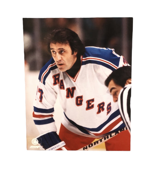 NHL 8X10 Vintage Player Photograph Close Up Phil Esposito Rangers