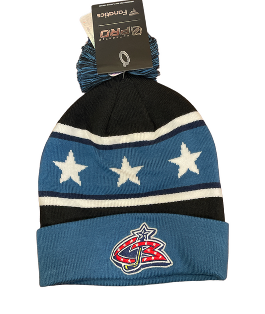 NHL Knit Hat Authentic Pro Special Edition Reverse Retro 2.0 Blue Jackets