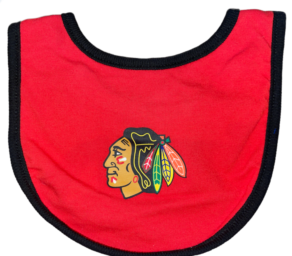 NHL Infant 2Pc Bib Set Back to the Basics Blackhawks