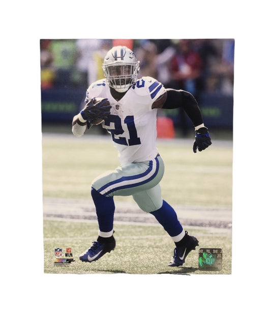 NFL 8x10 Player Photograph Run Ezekiel Elliott Cowboys