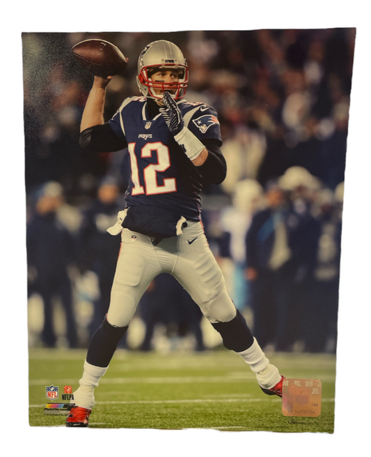 NFL 8x10 Player Photograph Home 3 Tom Brady Patriots