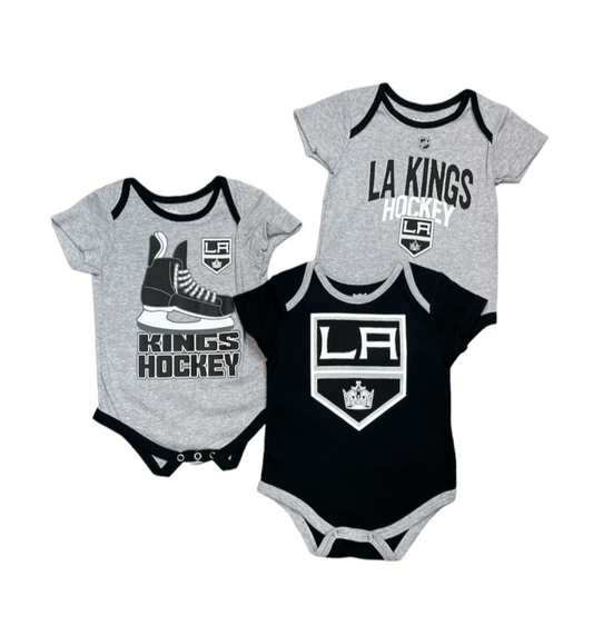 NHL Infant 3pc Onesie Set Hat Trick Kings