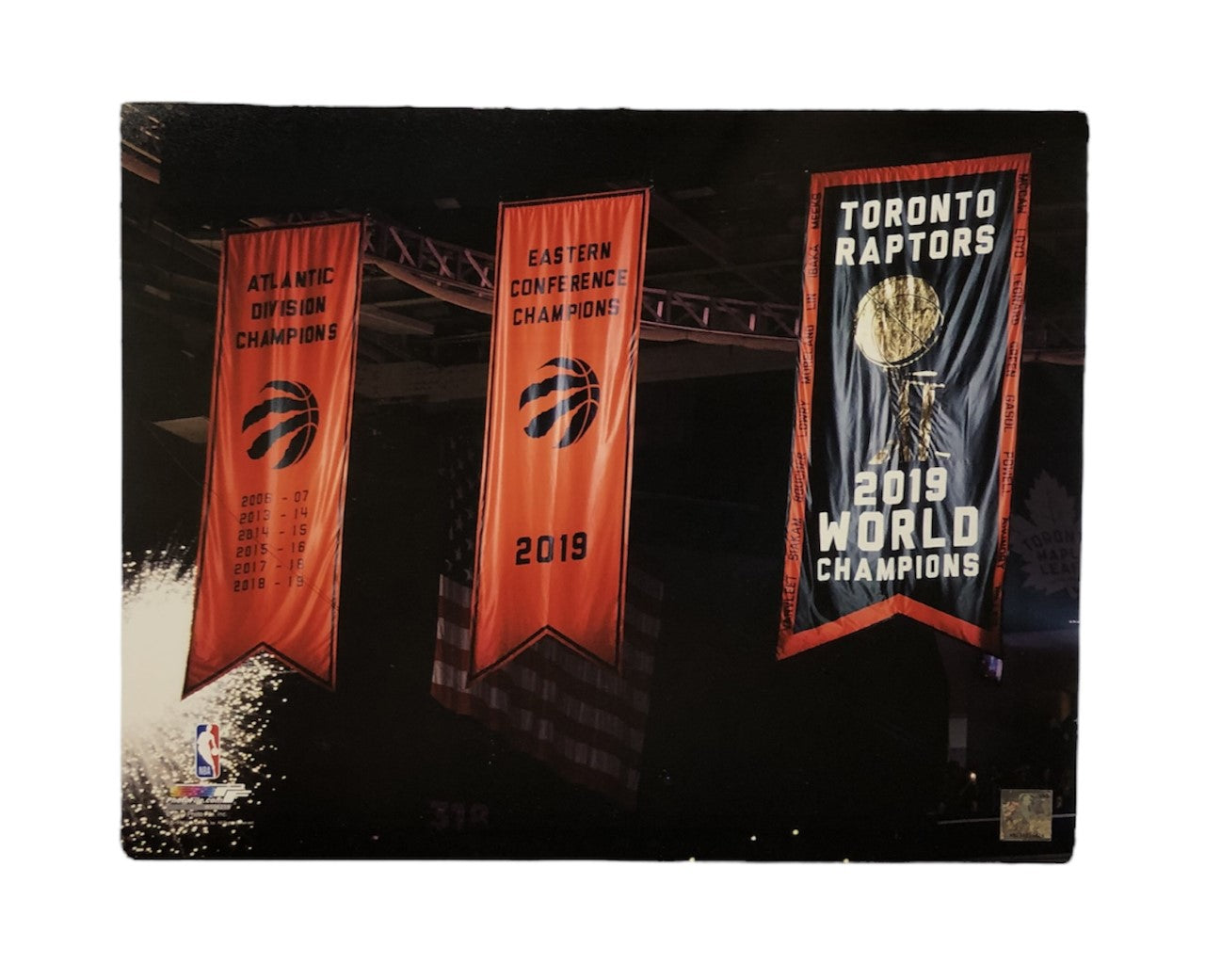 NBA 11x14 Photograph Champs 2019 Banner Raptors