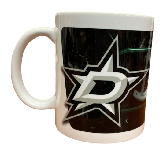 NHL Coffee Mug Subl. 11 Oz C-Handle White Stars