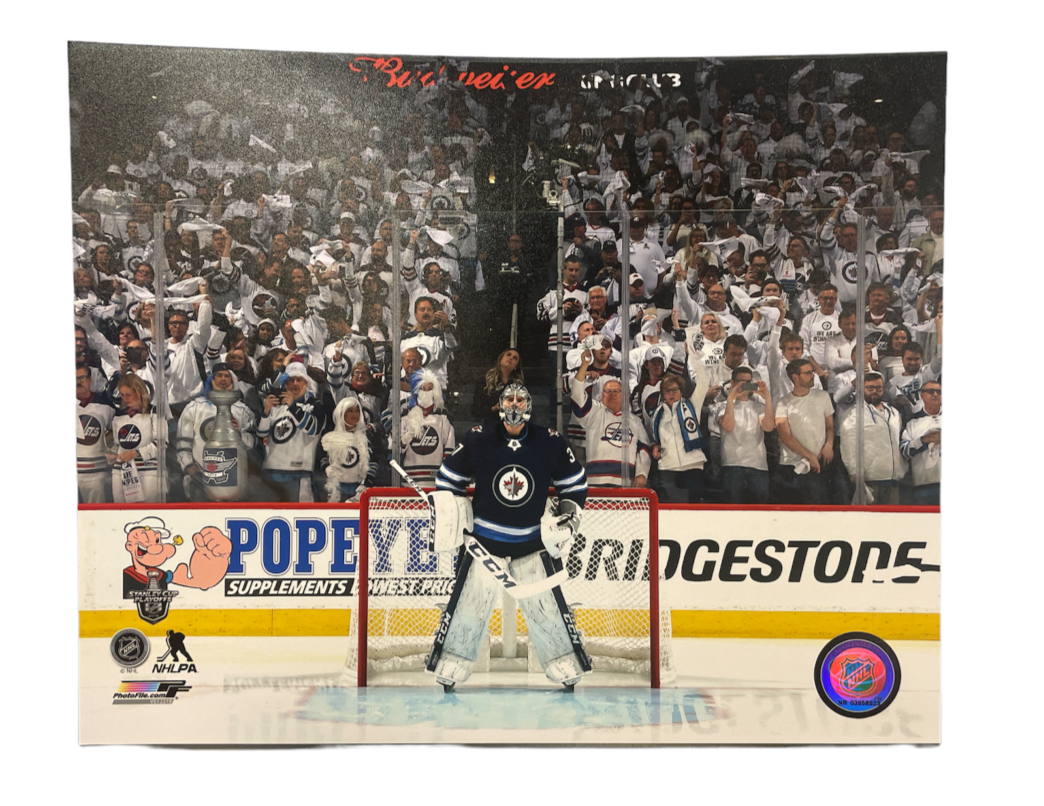 NHL 8x10 Player Photograph Fan Favorite Connor Hellebuyck Jets