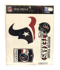 NFL Team Vinyl Decal Set Texans