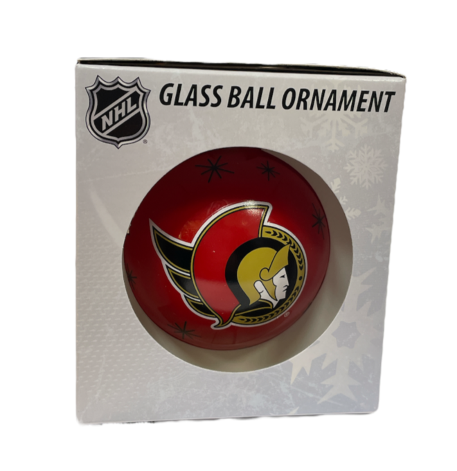 NHL Ornament Glass Ball Senators