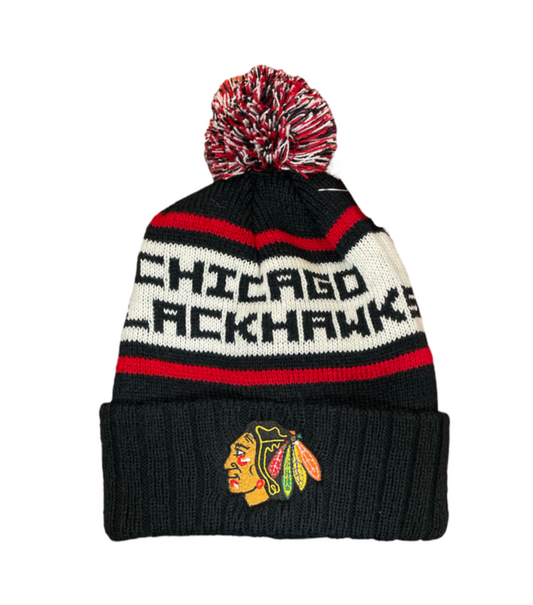 NHL Knit Hat Pillow Line Blackhawks