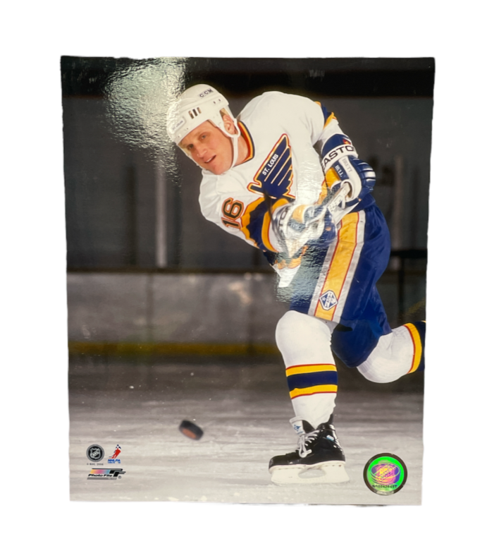 NHL 8x10 Vintage Player Photograph Brett Hull Blues