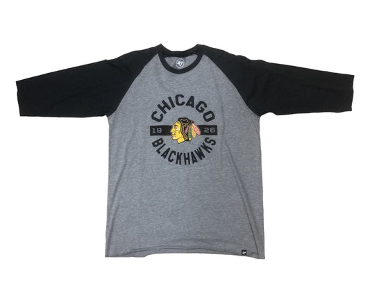 NHL 3/4 Sleeve Shirt Roundabout Club Raglan Blackhawks