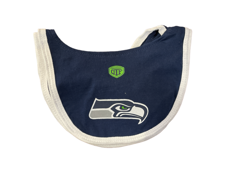 Seattle Seahawks Baby Bib Infant Washable Bib Toddler 