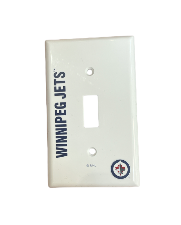 NHL Wall Plate Single Light Switch Jets