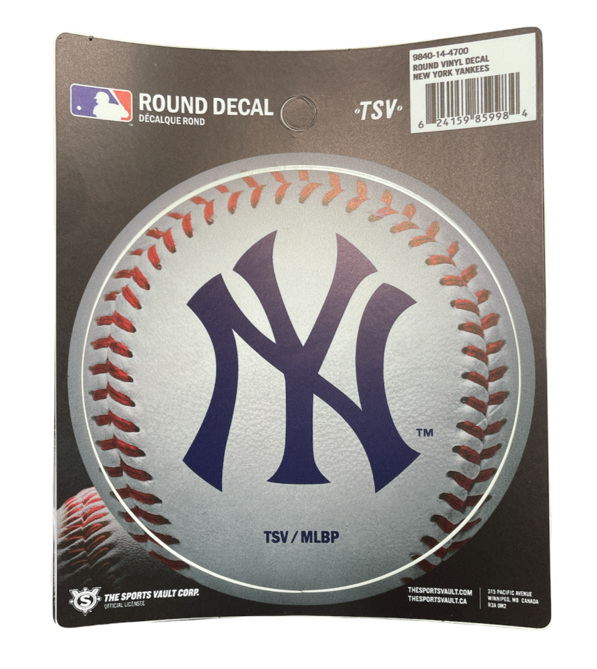 MLB Round Decal Yankees