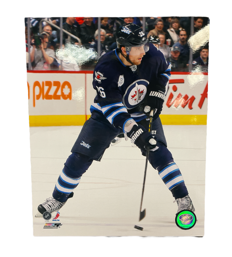 NHL 8x10 Player Photograph Stick Blake Wheeler Jets