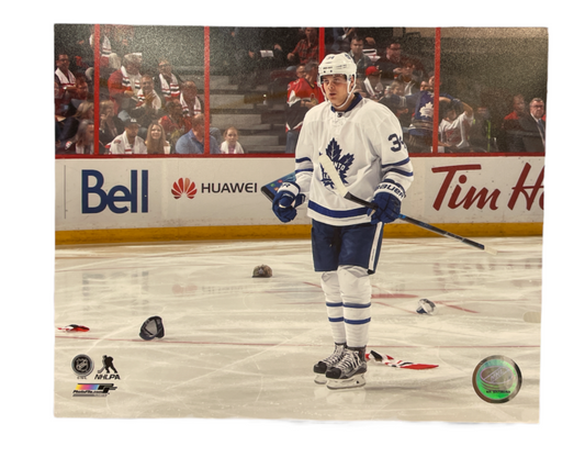 NHL 8x10 Player Photograph On Ice Auston Matthews Maple Leafs