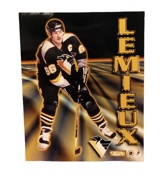 NHL 8x10 Vintage Player Photograph Nightlife Mario Lemieux Penguins