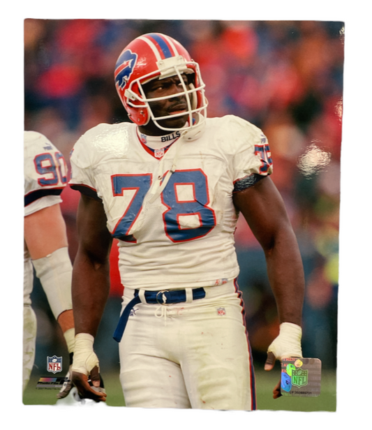 NFL 8x10 Vintage Player Photograph Away Bruce Smith Bills