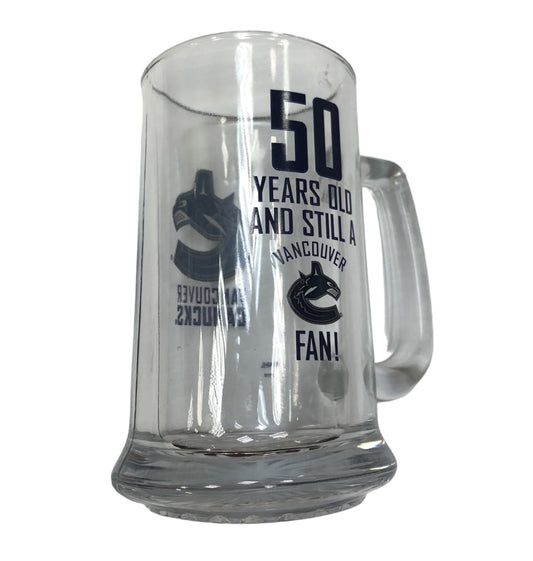 NHL Beer Mug 50 Years Old Canucks