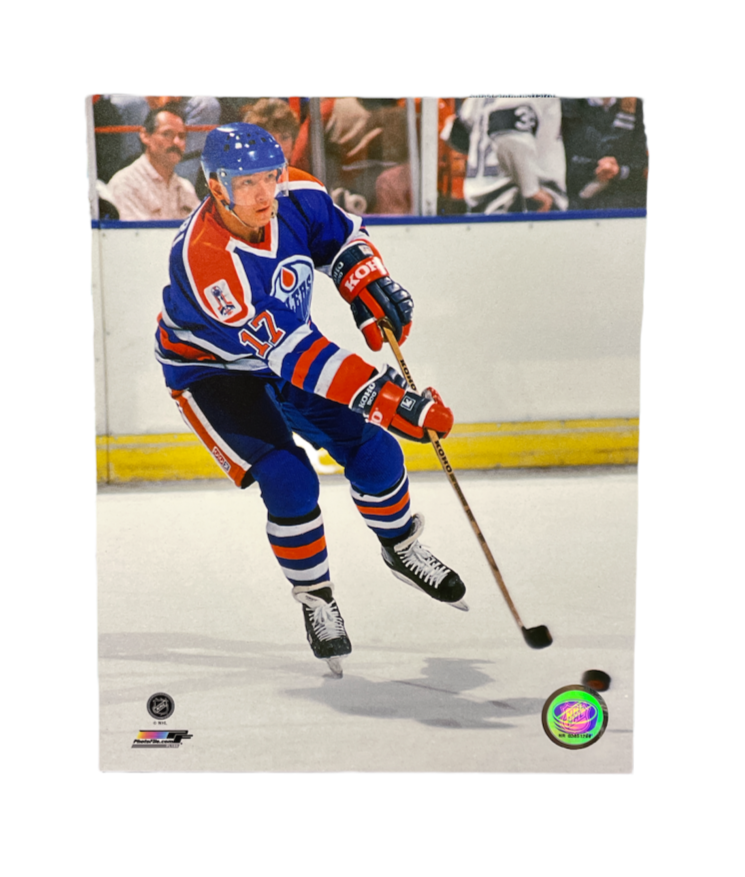 NHL 8x10 Vintage Player Photograph Jari Kurri Oilers