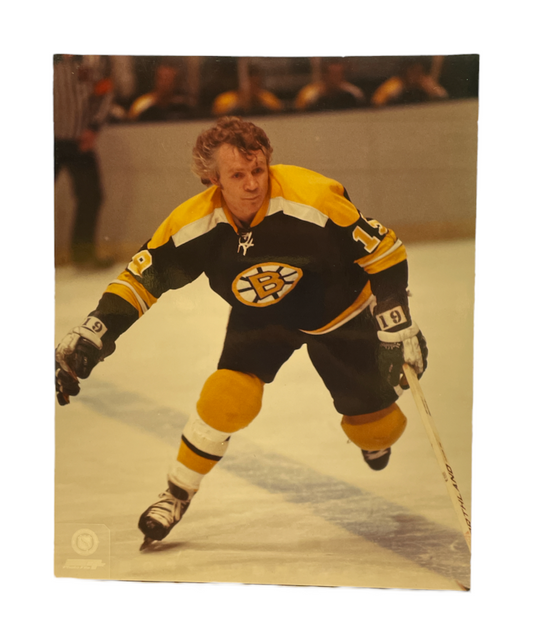 NHL 8x10 Vintage Player Photograph On Ice John McKenzie Bruins