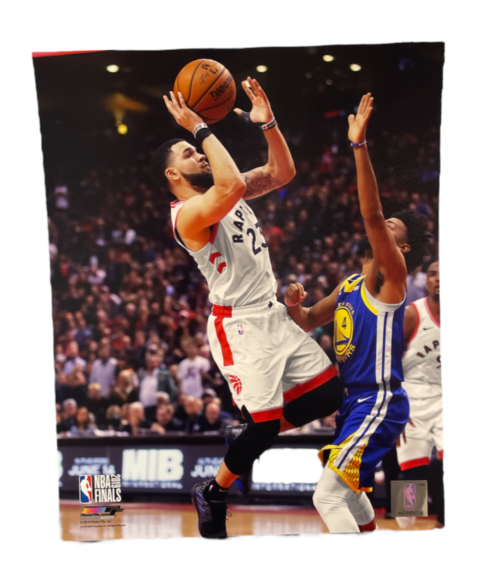 NBA 8x10 Player Photograph White Jersey Fred VanVleet Raptors