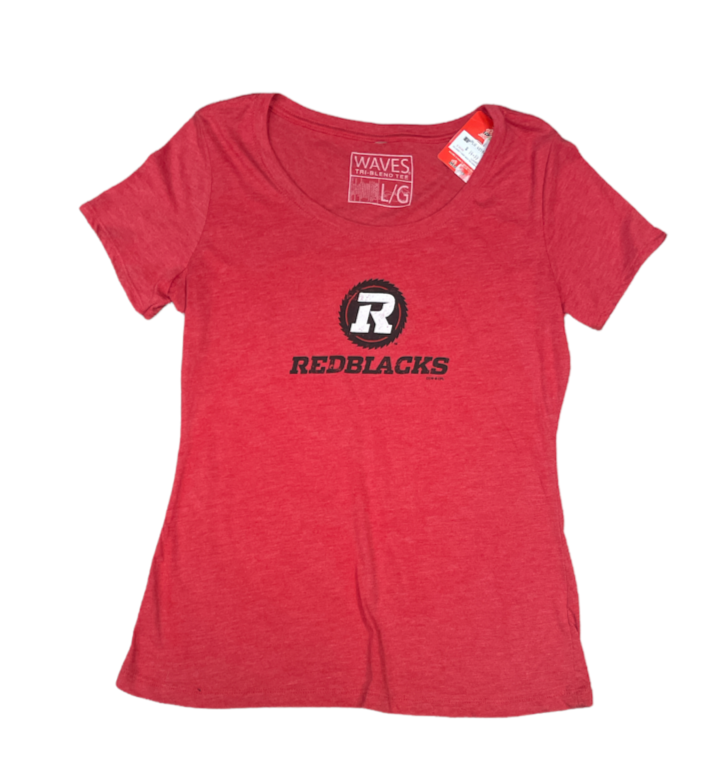 CFL Ladies T-Shirt Tri-Blend Redblacks