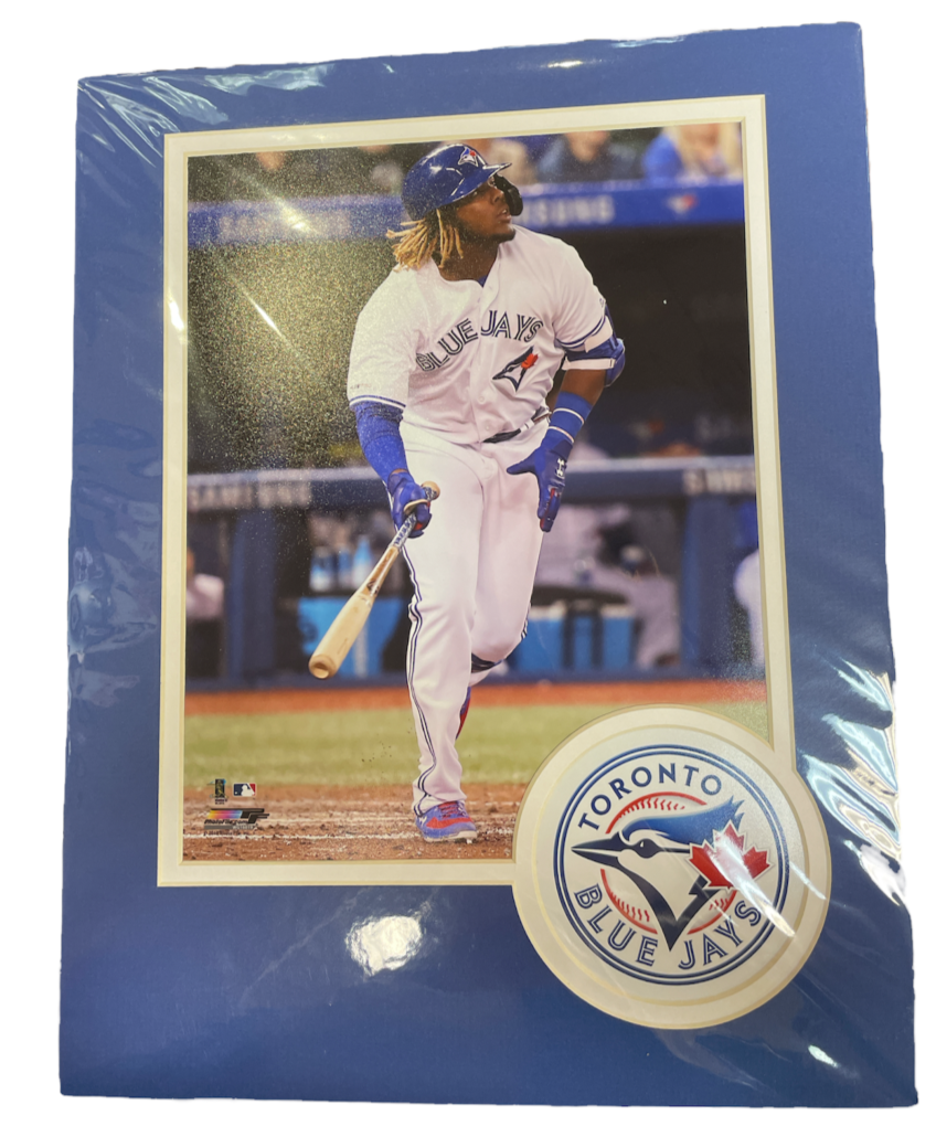 MLB 11x14 Player Photo Mat Composite Home Vladimir Guerrero Jr. Blue Jays