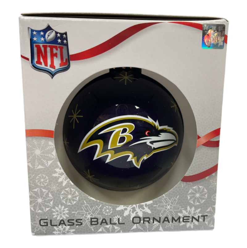 NFL Ornament Glass Ball Ravens