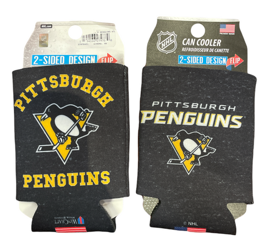 NHL Neoprene Can Cooler Heather Penguins